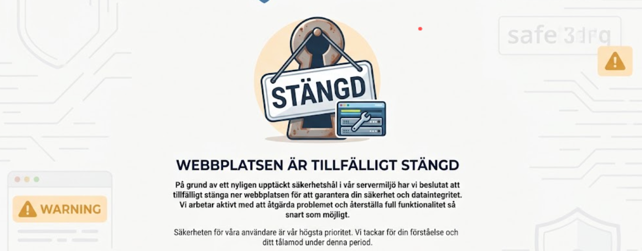 Tillfälligt stängd